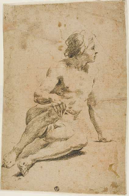 Carlo Cignani Seated Male Nude PICRYL Public Domain Media Search