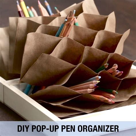 This Folding Pen Organizer Tutorial Will Blow Your Mind Pen