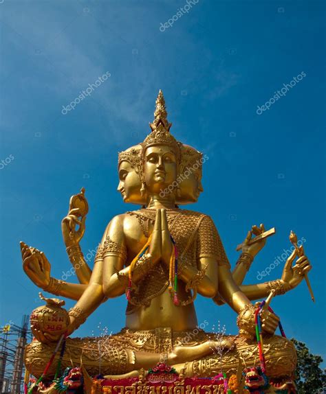 Brahma Statue In Thailand — Stock Photo © Supakitmod 9326548