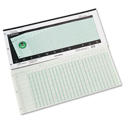 Wljg A Accounting Pad Six Unit Columns X