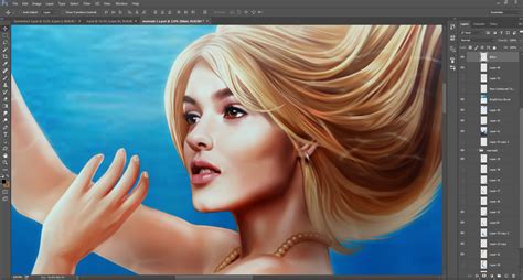 Mermaid Digital painting :: Behance