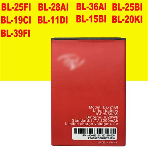 Battery For ITEL BL 25FI BL 28AI BL 36AI BL 25BI BL 19CI BL 15BI BL