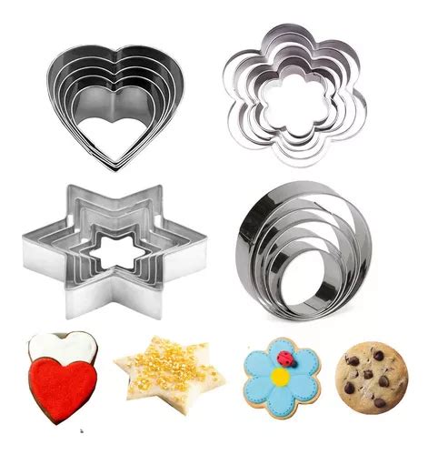 Moldes Reposteria Cortador Galletas Fondant Acero Inoxidable Mercadolibre