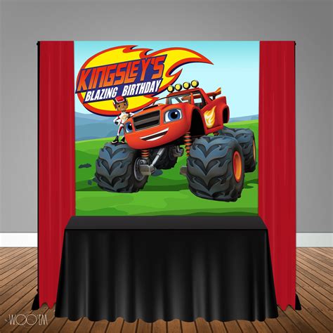 Blaze And The Monster Machines 6x6 Banner Backdrop Step And Repeat