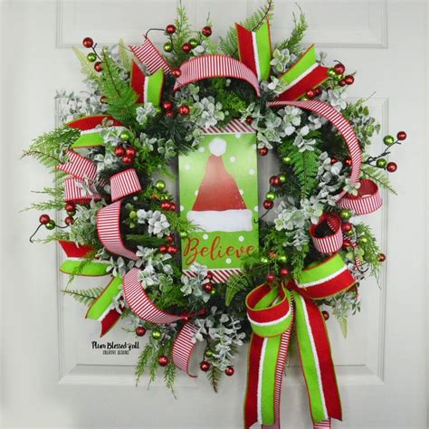 Cheerful Christmas Wreath For Your Front Door