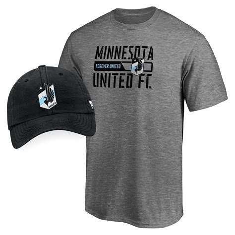 Men's Minnesota United FC Fanatics Branded Heathered Gray T-Shirt and ...