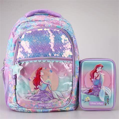 Jual Smiggle Original Backpack Disney Ariel Mermaid And Flounder Shopee Indonesia