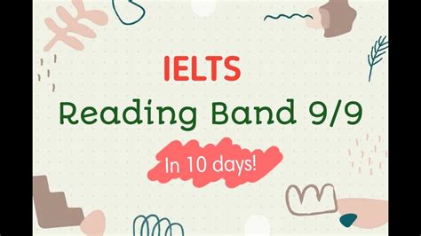 How I Got Band 9 9 In IELTS Reading In 10 Days Tips And Tricks YouTube