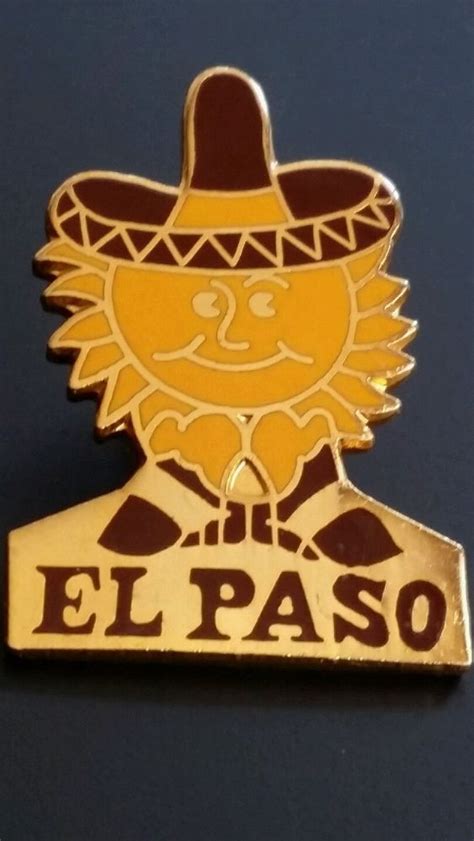 El Paso Sun Sombrero Lapel Hat Pin Souvenir Ebay Hat Pins Sombrero