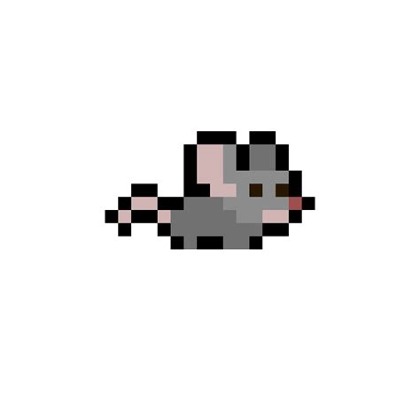 X Pixel Art Character Mouse By Ikoiku