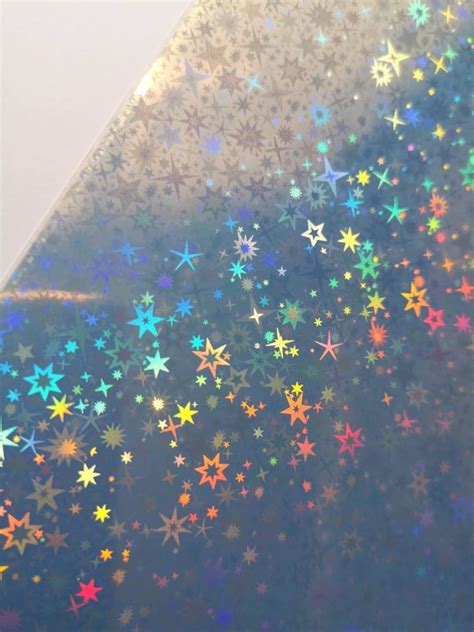 A4 Inkjet Printable Holographic Sticker Sheets Stars Etsy UK