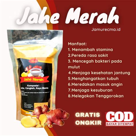 Jual JAHE MERAH INSTAN 1KG RASA PEDES COCOK BUAT ANGKRINGAN DAN WARUNG