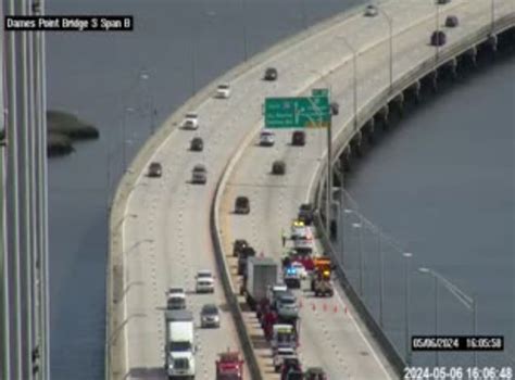 Traffic Alert Crash On Dames Point Bridge Closes Some Southbound Lanes