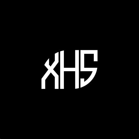 diseño del logotipo de la letra xhs sobre fondo negro xhs creative