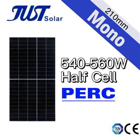 Just Solar W Mono Half Cell Perc Solar Panel For Solar Pv System