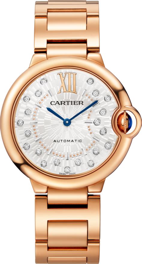 CRWGBB0055 - Ballon Bleu de Cartier watch - 36 mm, automatic mechanical movement, rose gold ...