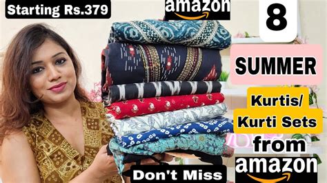 Amazon Kurti Kurti Set Haul Starting Rs 379 Amazon Partywear