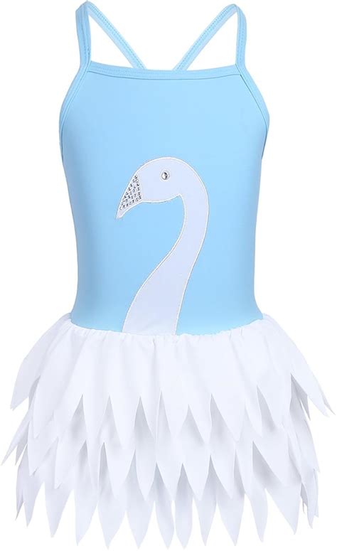 Ranrann Ranrann M Dchen Badeanzug Einteiler Bademode Schwan Badekleid Kinder Bikini Tankini