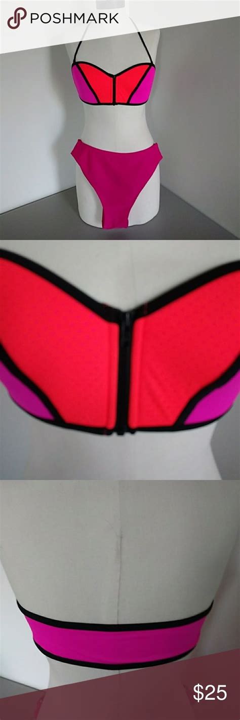 Pink Victoria S Secret Bikini Set Size L Top Size Xl Bottoms