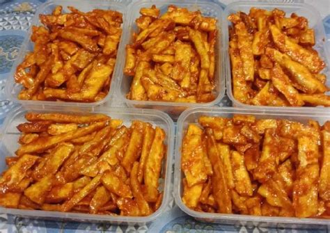 Resep Keripik Singkong Pedas Manis Oleh Ria Rossline Cookpad