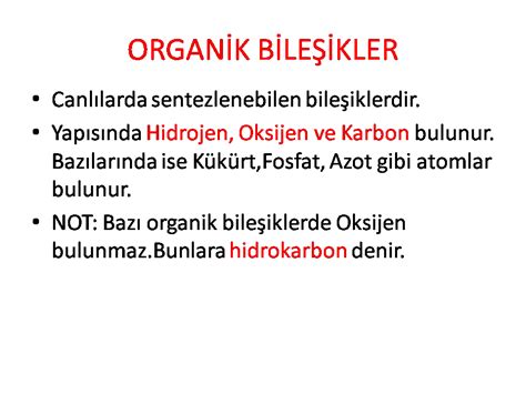 Organik Bile Iklerin G Revleri