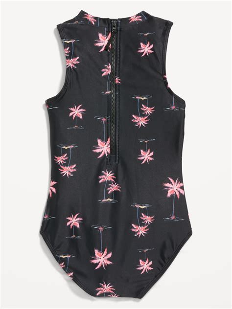 Maillot De Bain Une Pi Ce Col Montant Pour Fille Old Navy