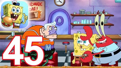 SpongeBob Krusty Cook Off The Salty Spitoon Gameplay Video Part 45