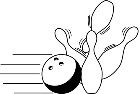 Coloriage Quille de Bowling télécharger et imprimer gratuit sur