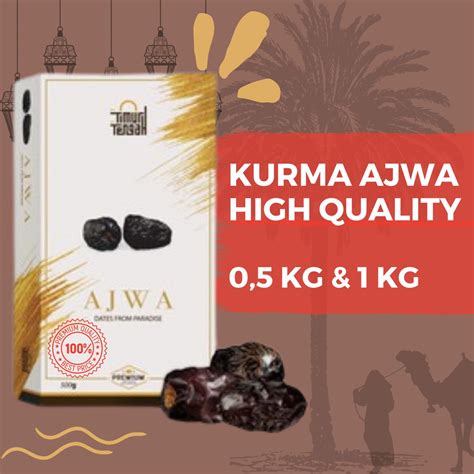 Jual Kurma Ajwa Dates Nabi Premium Kg Super Jumbo Grade A Original