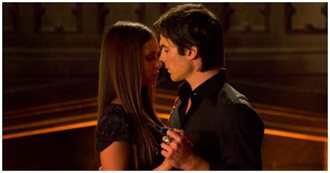 Vampire Diaries Damon And Elena Kiss Season