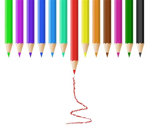 Vector Color Pencil Stock Vector By Bedolaga 1393554