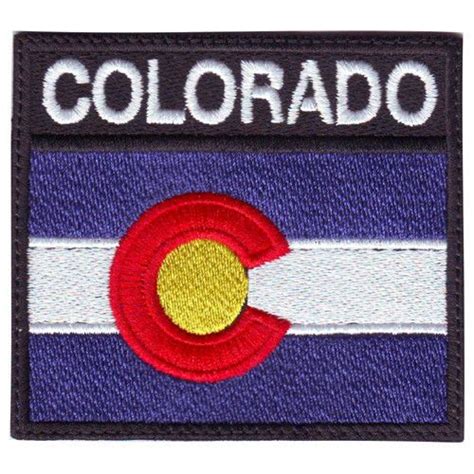 Colorado Flag Badge Embroidered Patch | eBay | Embroidered patches ...