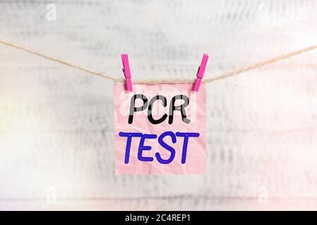 Criture Manuelle Conceptuelle Montrant Le Test Pcr Concept