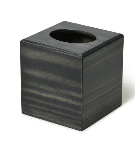 Polished Black Square Wooden Tissue Box Size 5 5 X 5 5 X 6 Inch At Rs