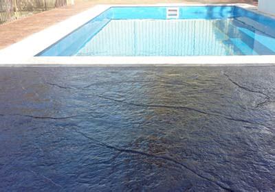 Seamless Stamped Concrete Pool Surround Central Coast Pool Surrounds