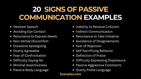 Signs Of Passive Communication 19 Examples