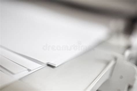 Laser Jet Digital Printer Printing Paper Stock Photo - Image of ...