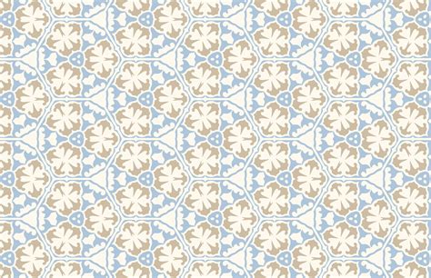 Geometric blue and brown fabric design pattern 47813023 Vector Art at ...