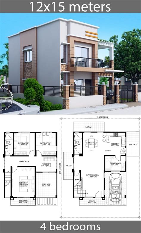 3 Bedroom Duplex House Plan Modern Home Design House Floor Plans Tv 7f1