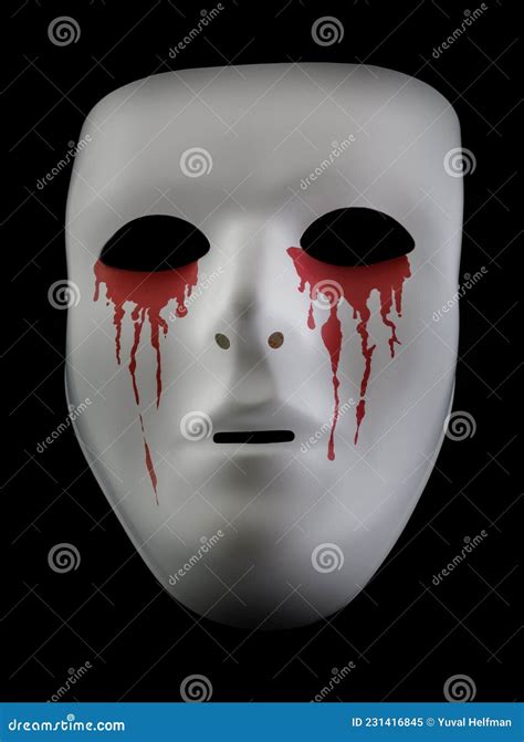 Bleeding Eyes Face Mask stock image. Image of gore, face - 231416845