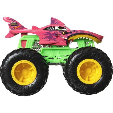 Mattel Hot Wheels Monster Trucks Color Shifters Shark Wreak Vehicle Hgx Hgx Toys Shop Gr