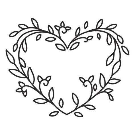 Flower Wreath Small Leaves Stroke Png And Svg Design For T Shirts