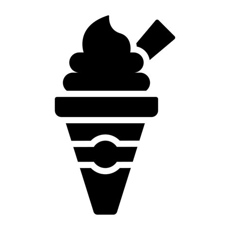 Ice cream cone vector design, a yummy dessert 22891199 Vector Art at ...