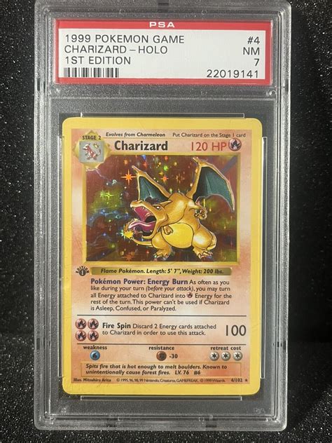 Mavin 1st Edition Charizard Psa 7 Shadowless Pokemon Base Set 1999 Wotc