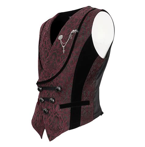 Steampunk Double Breasted Vest Thinkers Clothing Rebelsmarket