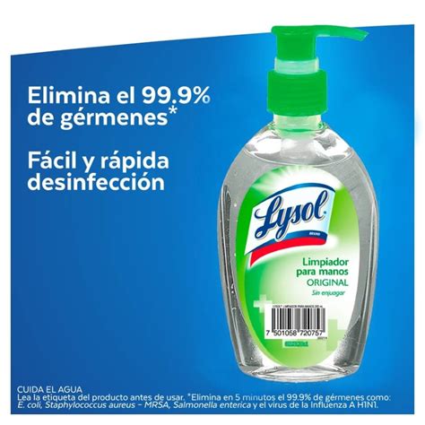 Gel Antibacterial Lysol Original 200 Ml Walmart