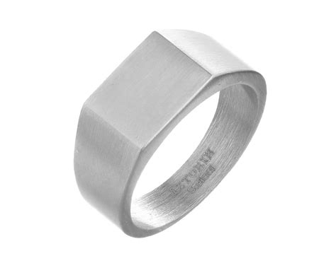 Stainless Steel Signet Ring Ref No Az534 6710 Apart