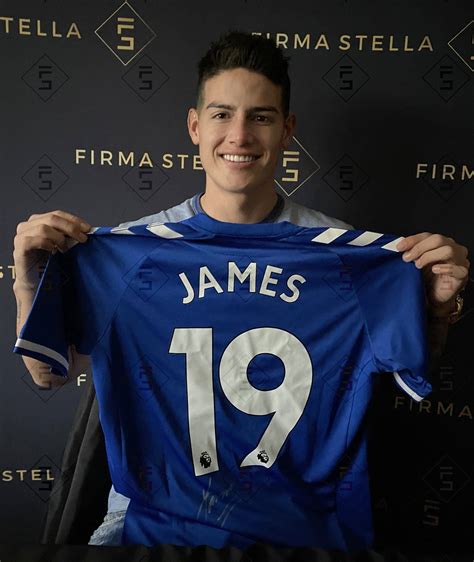 James Rodríguez Camiseta De Everton Firmada Por James ¿cuánto Cuesta Y