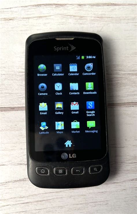 LG LS670 Optimus S Black Cell Phone Sprint 3G Android Smartphone