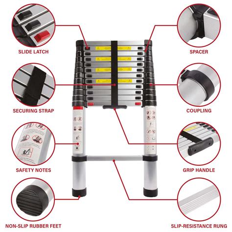 Telescopic M Aluminium Diy Foldable Extendable Builders Multi